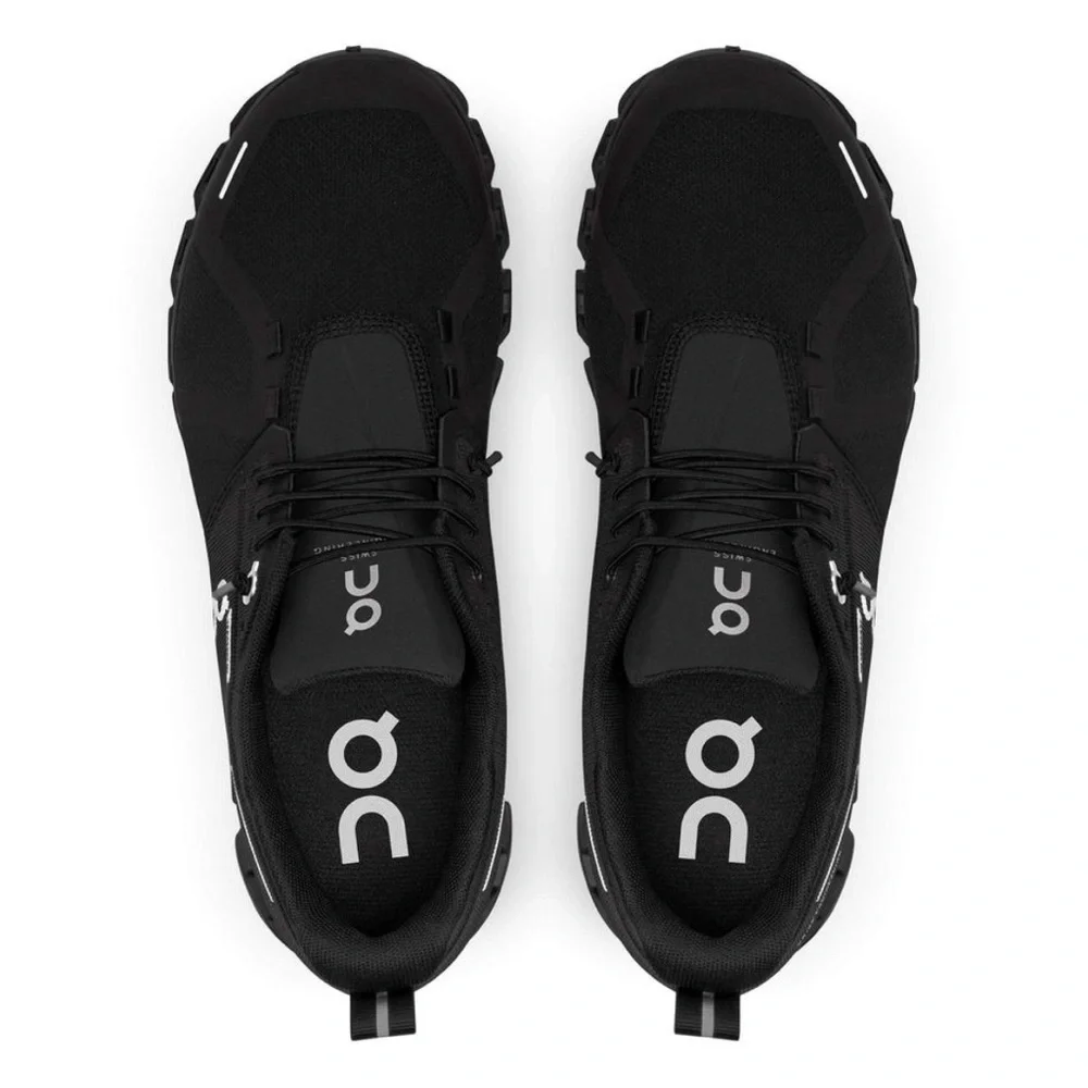 On Cloud 5 Waterproof Men’s Shoes Size 12 Black Performance Running Gently Used